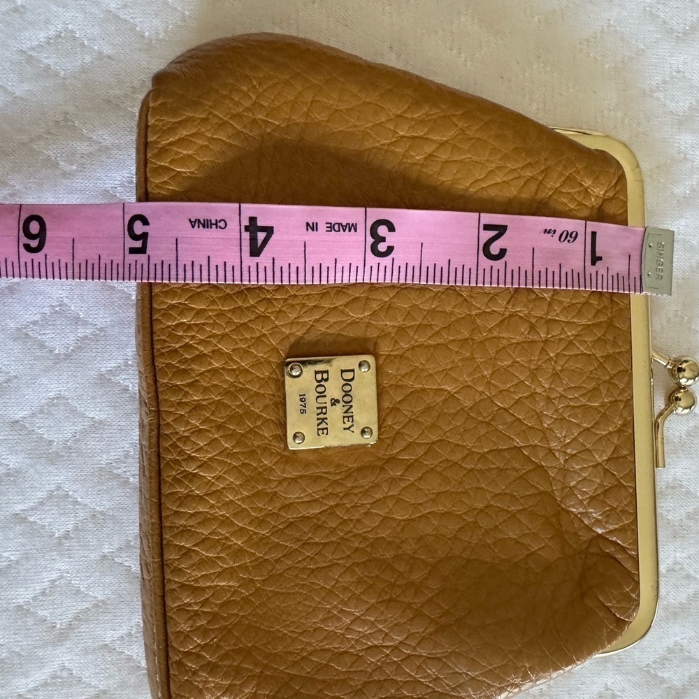 Dooney & Bourke Leather Kiss Lock Coin Purse - Picture 4 of 8